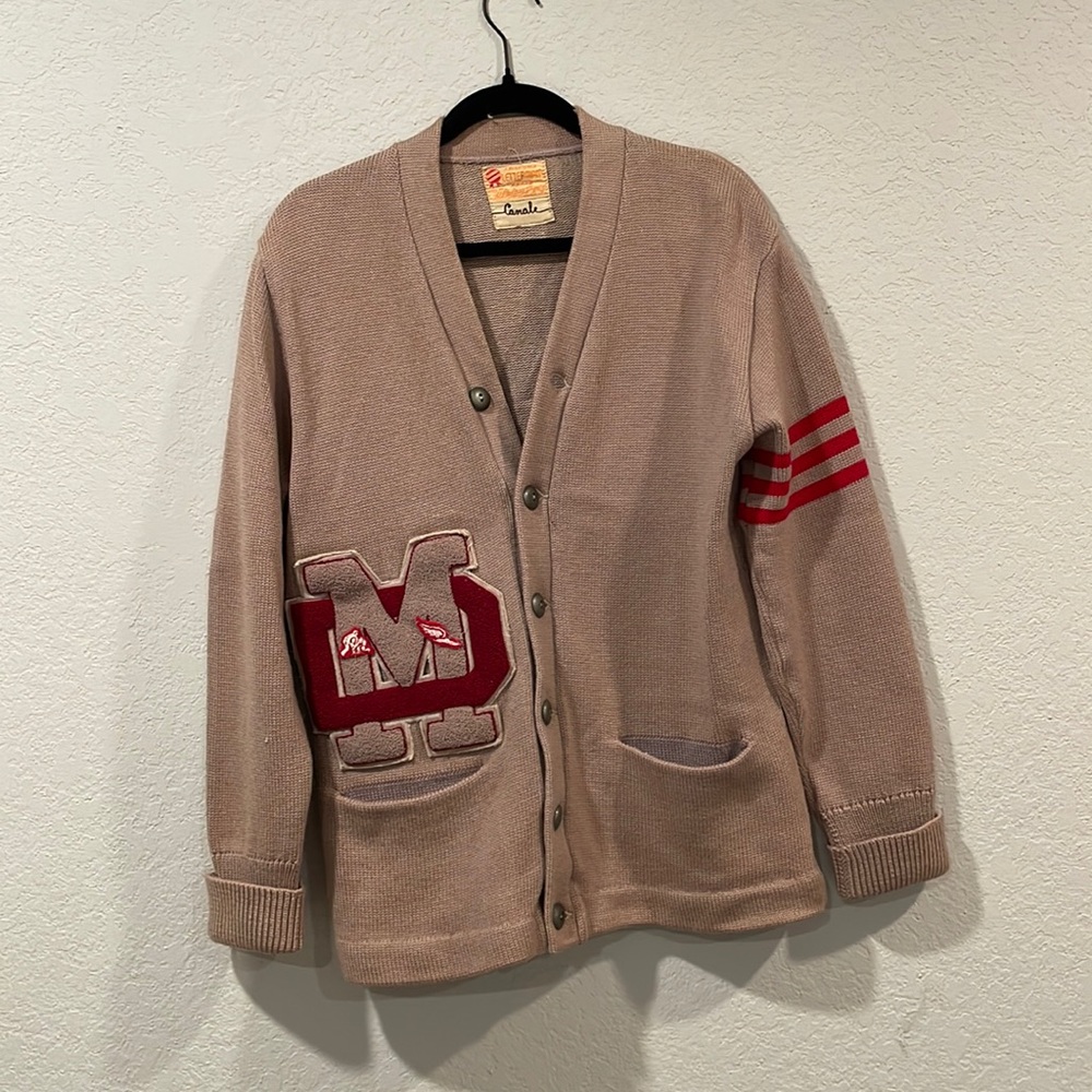Vintage 70s Letterman Cardigan